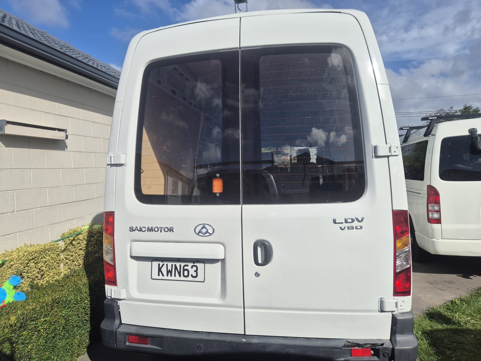 Alpine campervan rear view