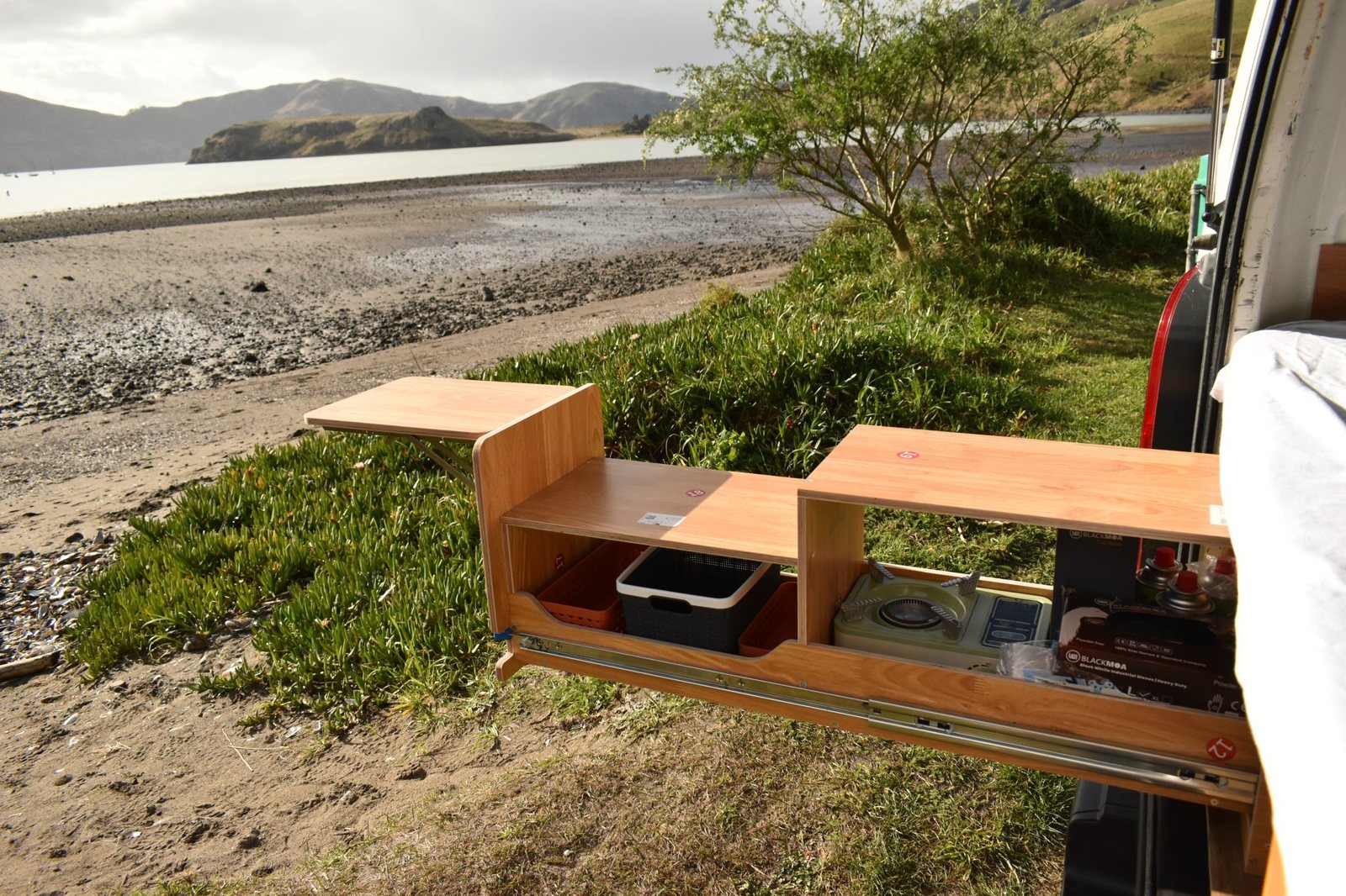 Aoraki campervan rear slide out