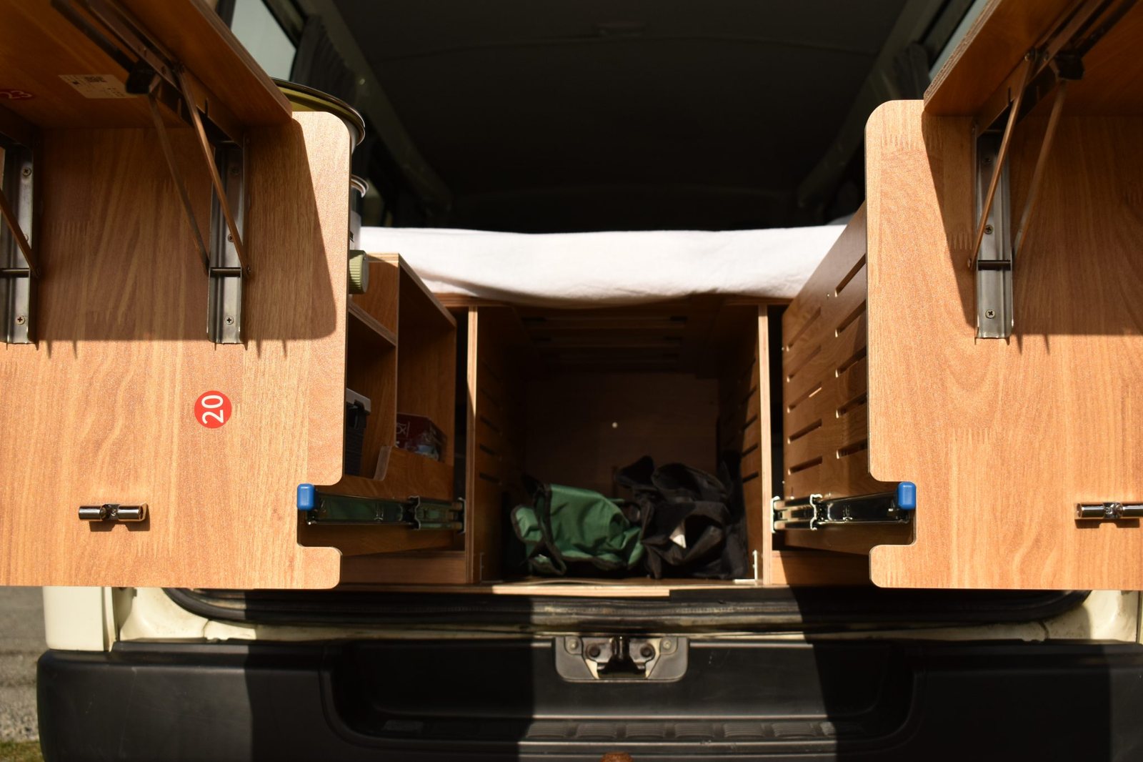 Aoraki campervan rear layout