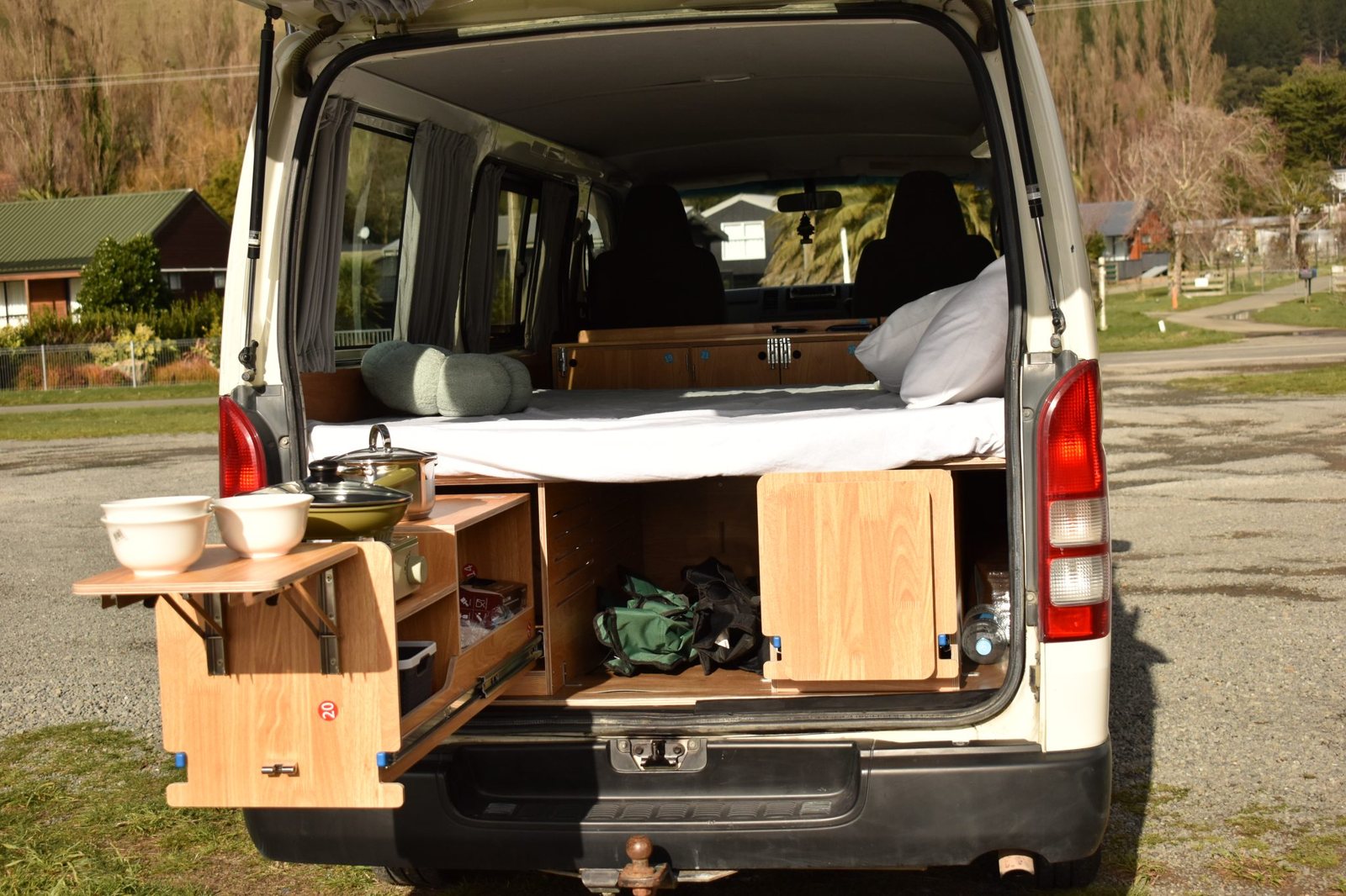 Aoraki campervan kitchen
