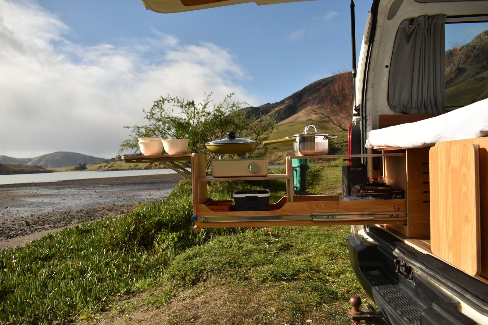 Aoraki campervan tailgate kitchen
