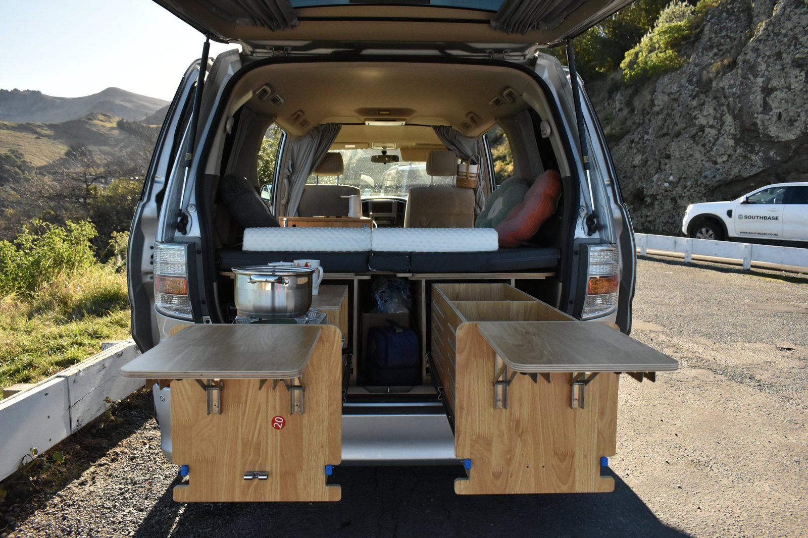 Koru campervan slide out kitchen
