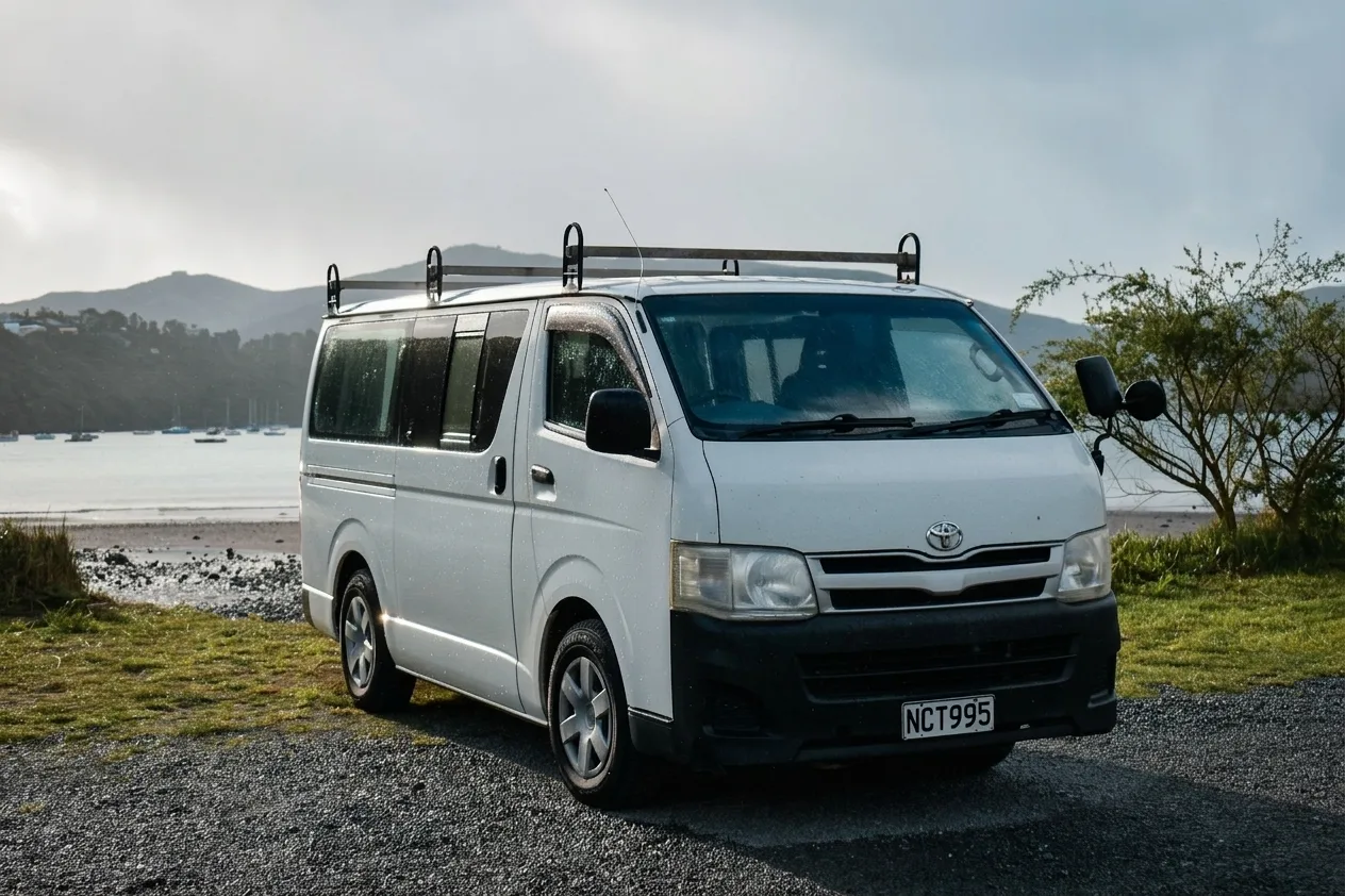 Self-contained campervan — campervan hire akaroa, New Zealand campervan
